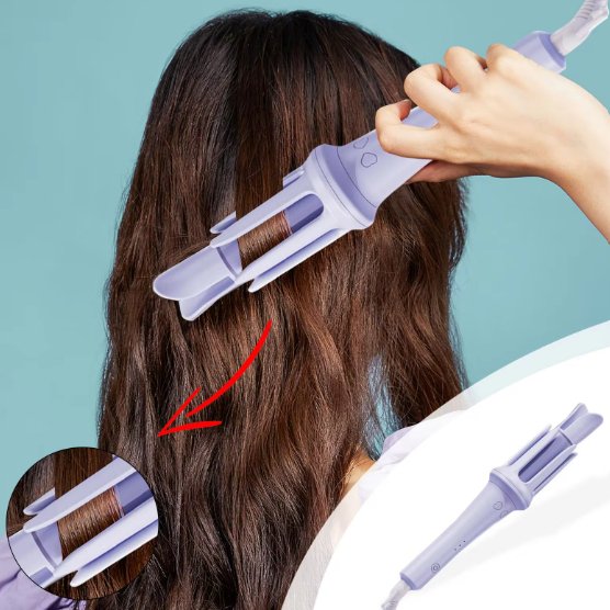 Automatic 360° Rotating Hair Curler Wand